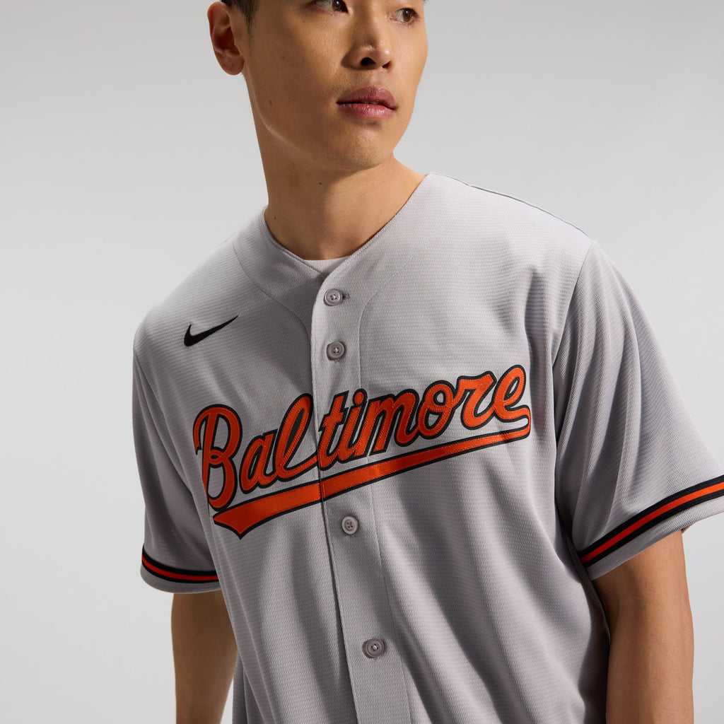 Men's Baltimore Orioles Nike Gray Road Replica Team Jersey