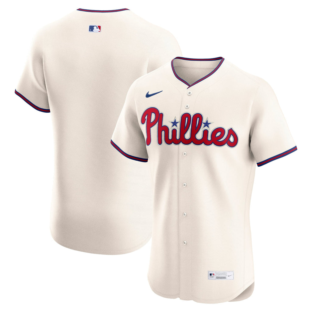 Men's Philadelphia Phillies Nike Cream Alternate 2 Elite Jersey