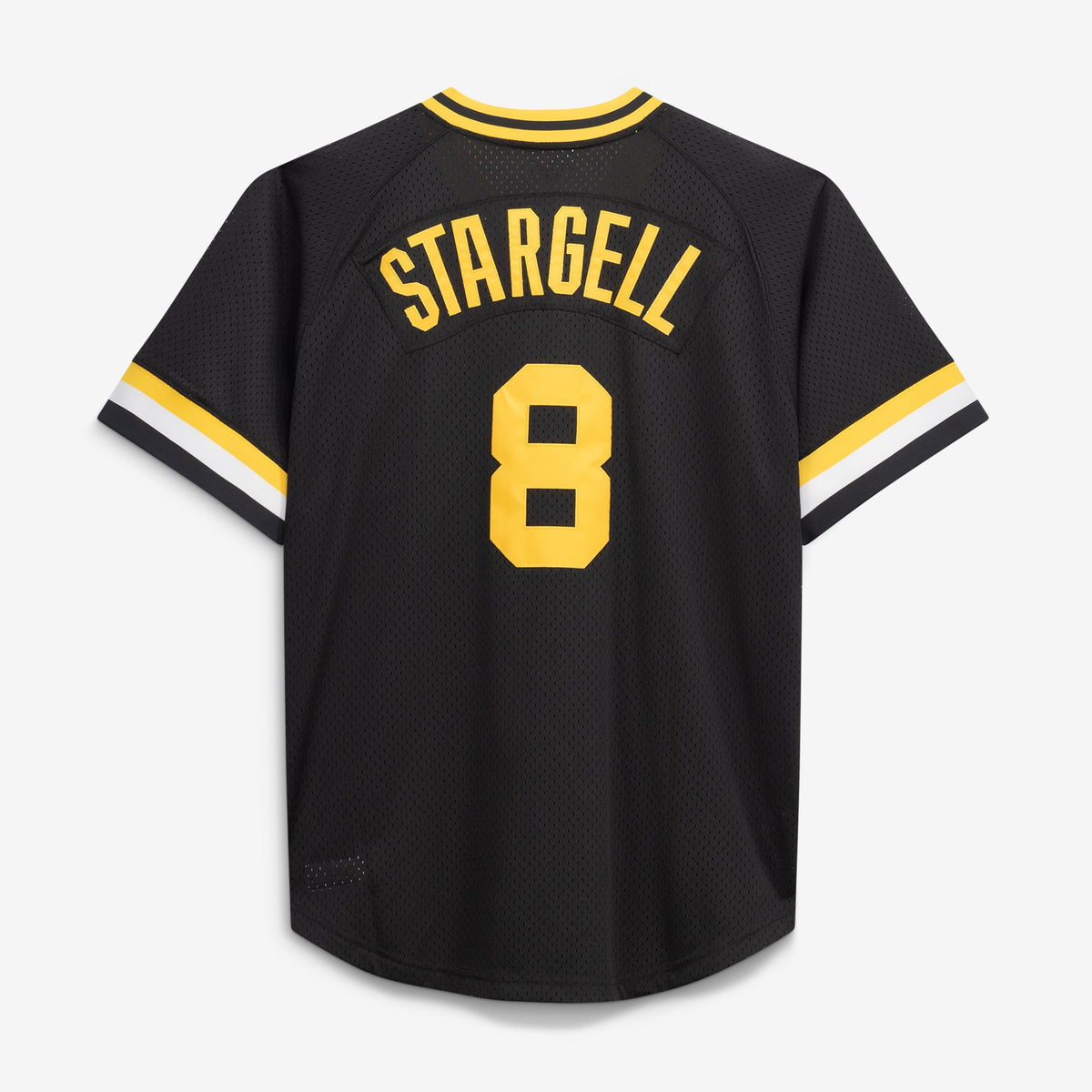 Men's Pittsburgh Pirates Willie Stargell Mitchell & Ness Black Cooperstown Collection Big & Tall Mesh Batting Practice Jersey