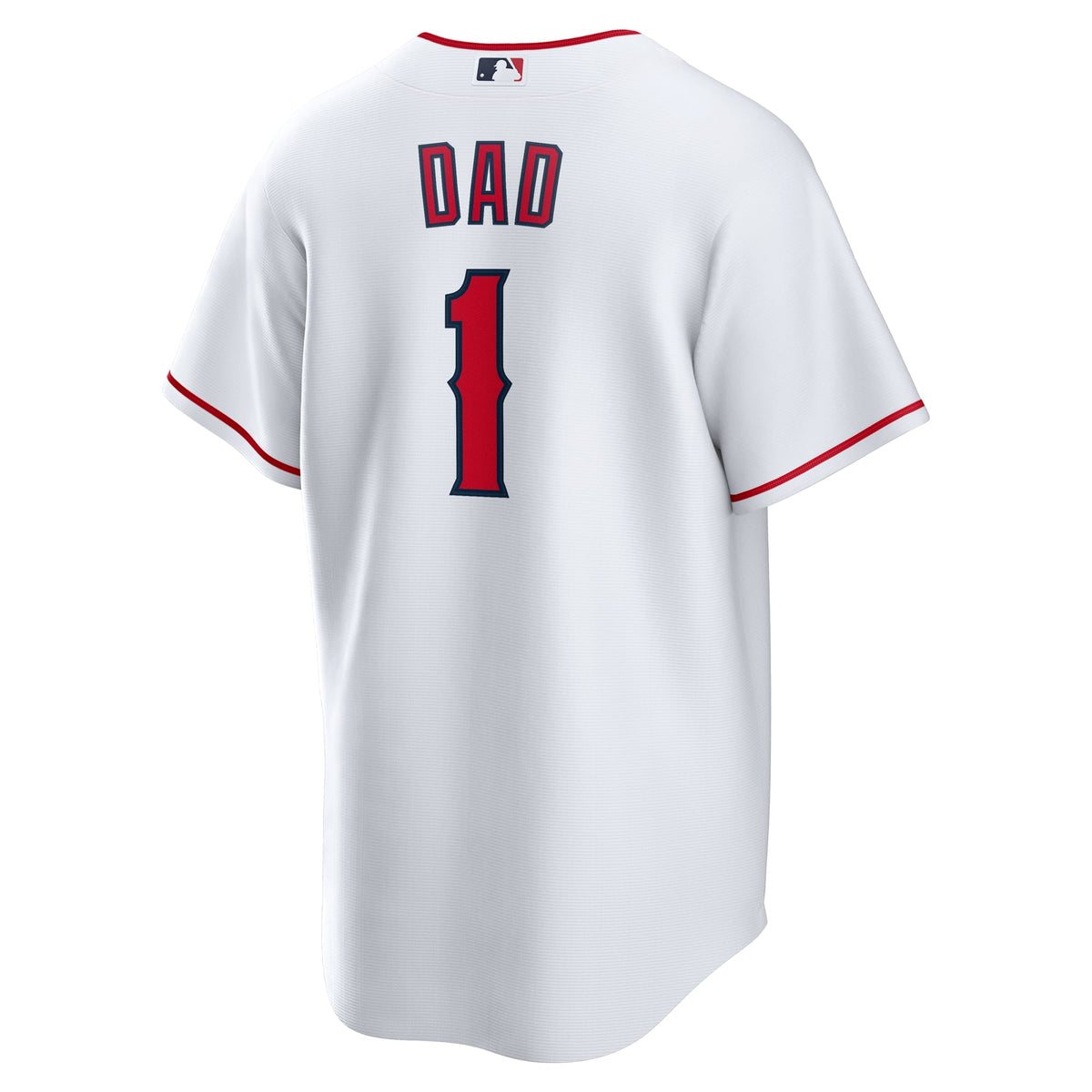 Men's Los Angeles Angels  Nike White #1 Dad Home Replica Jersey