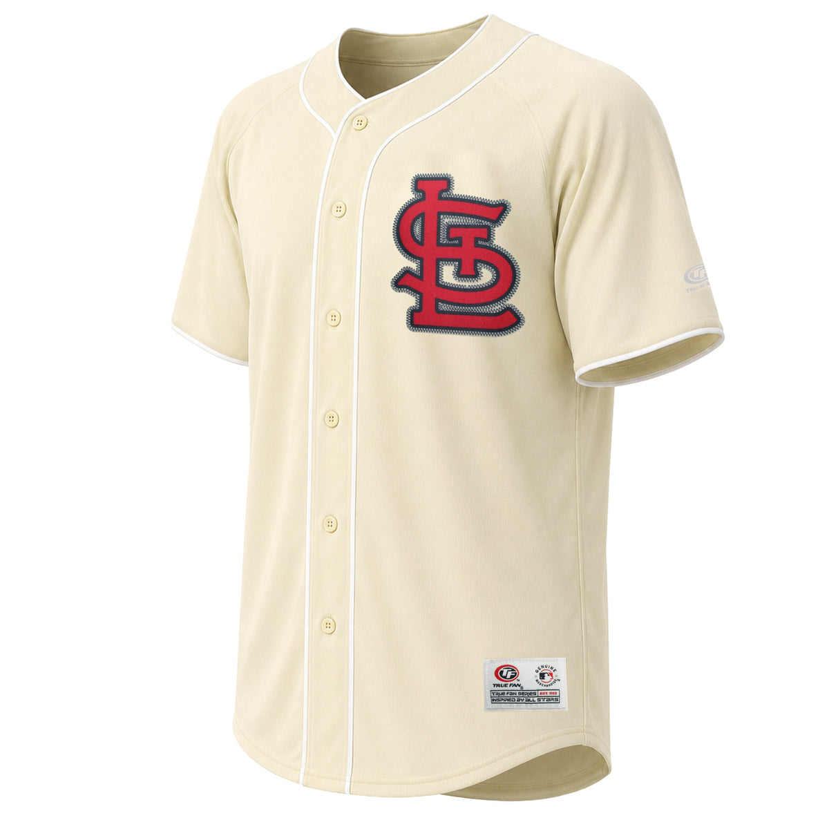 Men's St. Louis Cardinals Stitches Cream Fashion Jersey