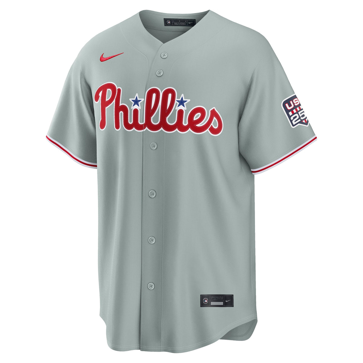 Fourth of July Men's Philadelphia Phillies Cristopher Sanchez Nike Gray USA 250 Stadium Jersey