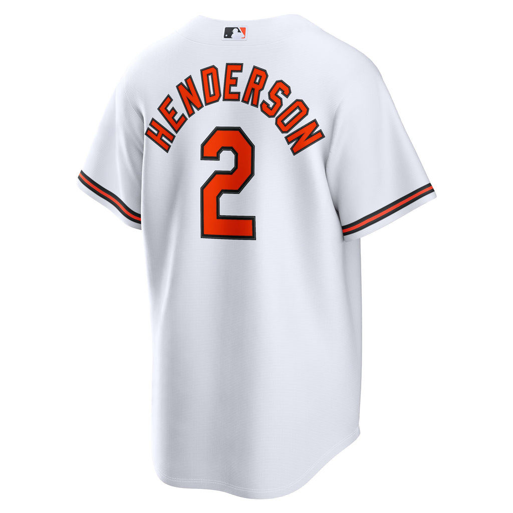 Men's Baltimore Orioles Gunnar Henderson Nike White Home Replica Jersey