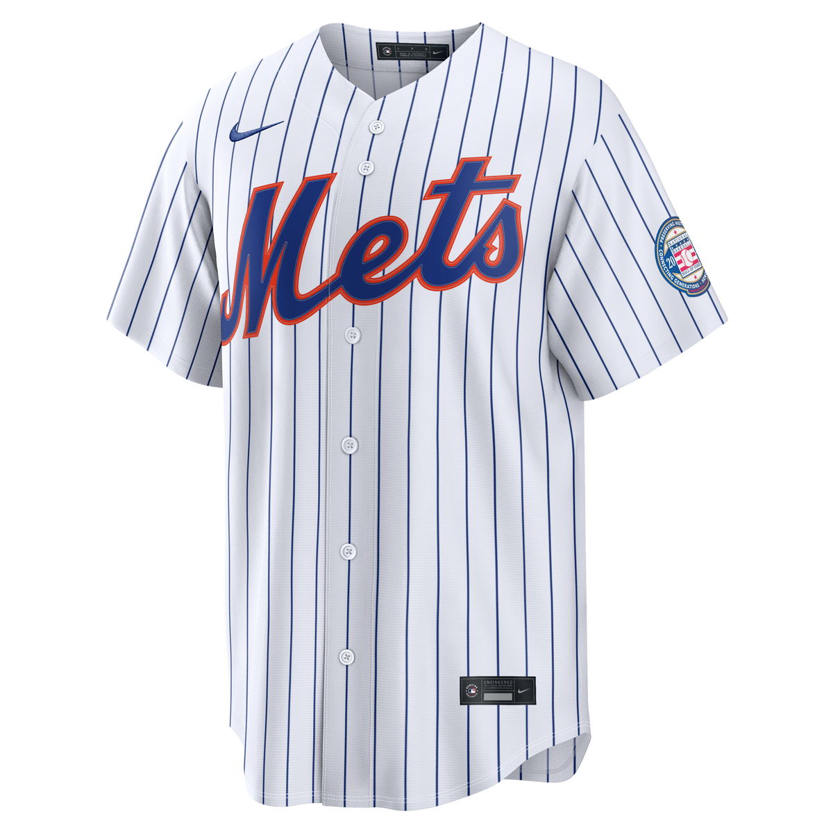 Men's New York Mets Carlos Beltran Nike White Home Replica 2026 Hall of Fame Patch Jersey