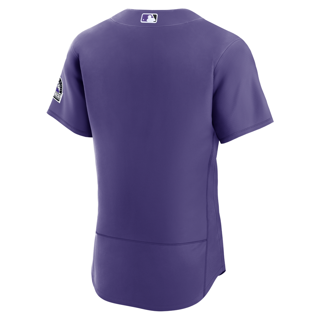 Men's Colorado Rockies  Nike Purple Alternate Authentic Jersey
