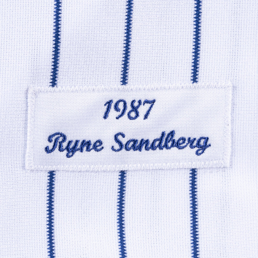 Men's Chicago Cubs Ryne Sandberg White Cooperstown Collection 1987 Authentic Player Jersey