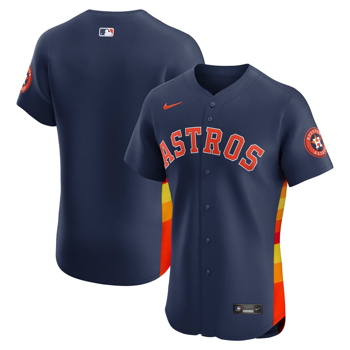 Men's Houston Astros Nike Orange Alternate Elite Jersey