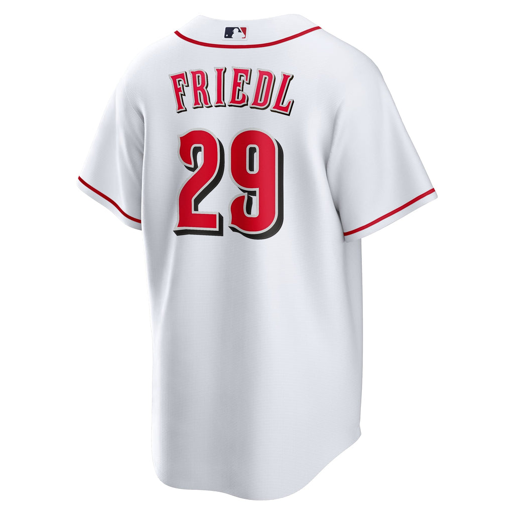 Men's Cincinnati Reds TJ Friedl Nike White Home Replica Jersey