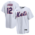 Men's New York Mets Francisco Lindor Nike White Home Replica Jersey