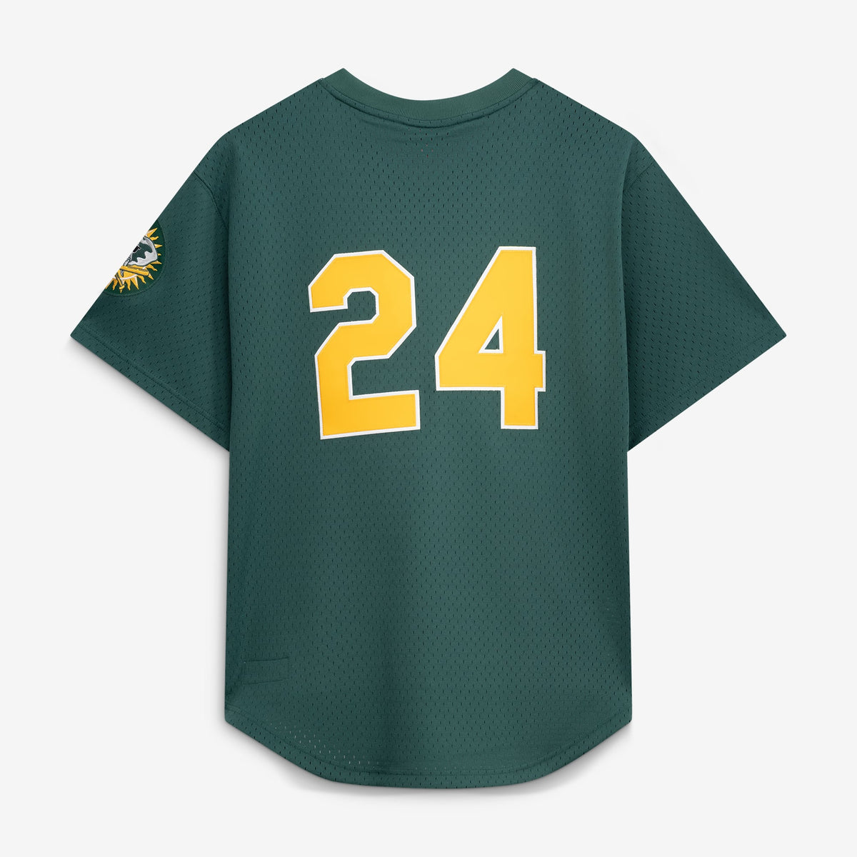 Men's Athletics Rickey Henderson Mitchell & Ness Green Authentic Batting Practice Jersey