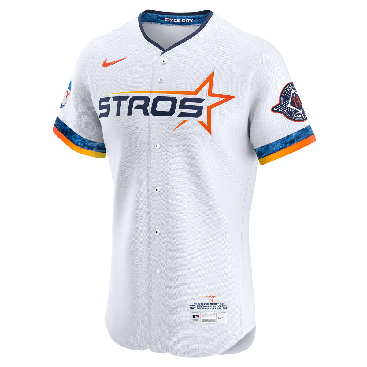Men's Houston Astros  Nike White 2025 City Connect Elite Jersey
