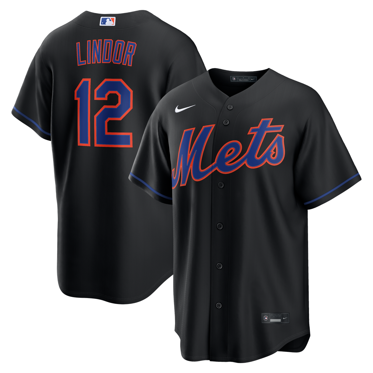 Men's New York Mets Francisco Lindor Nike White Home Replica Jersey