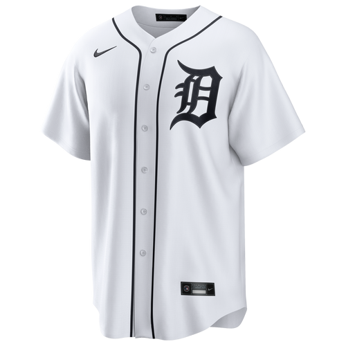 Men's  Detroit Tigers Kerry Carpenter Nike White Home Replica Jersey