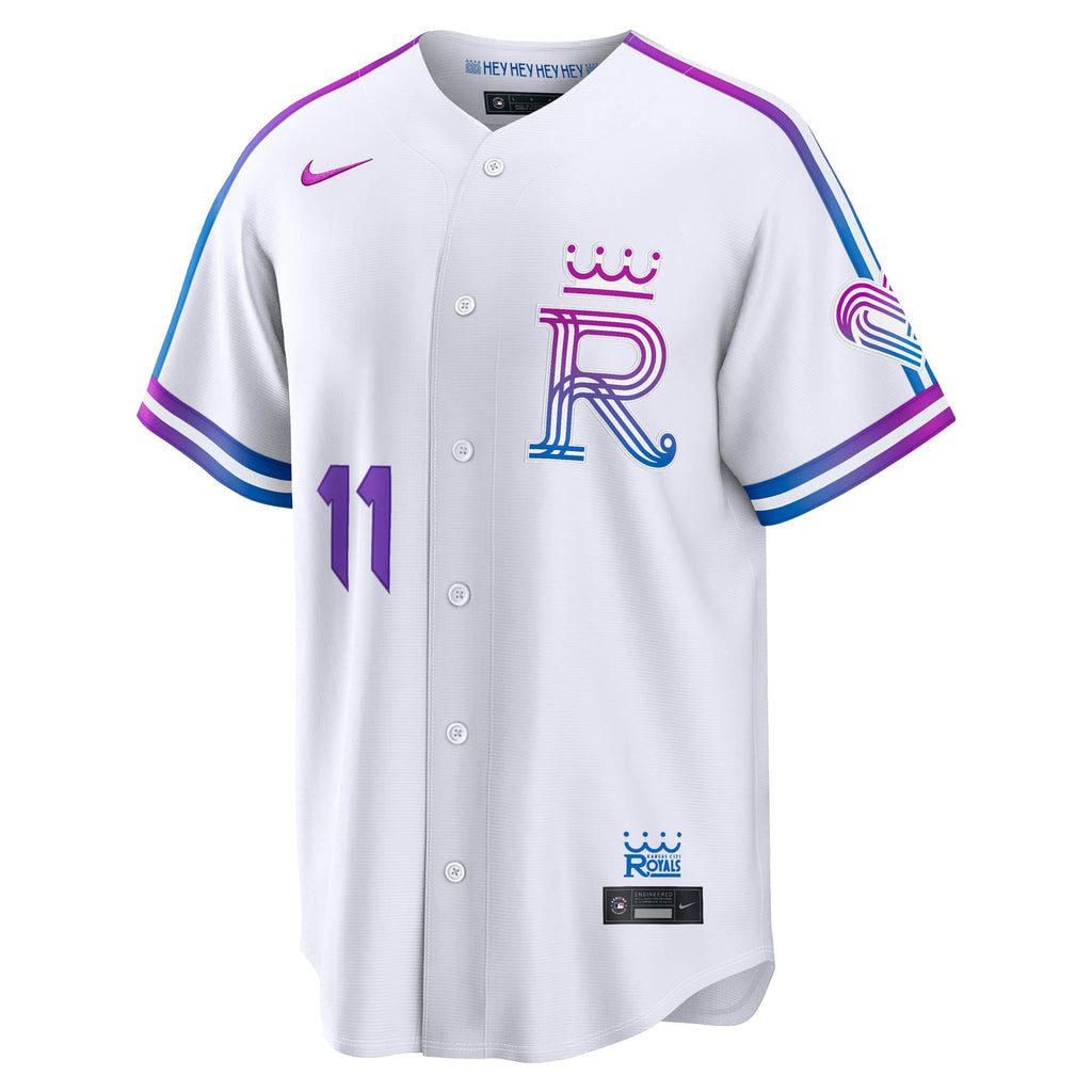 Men's Kansas City Royals Maikel Garcia Nike White 2026 City Connect Stadium Jersey