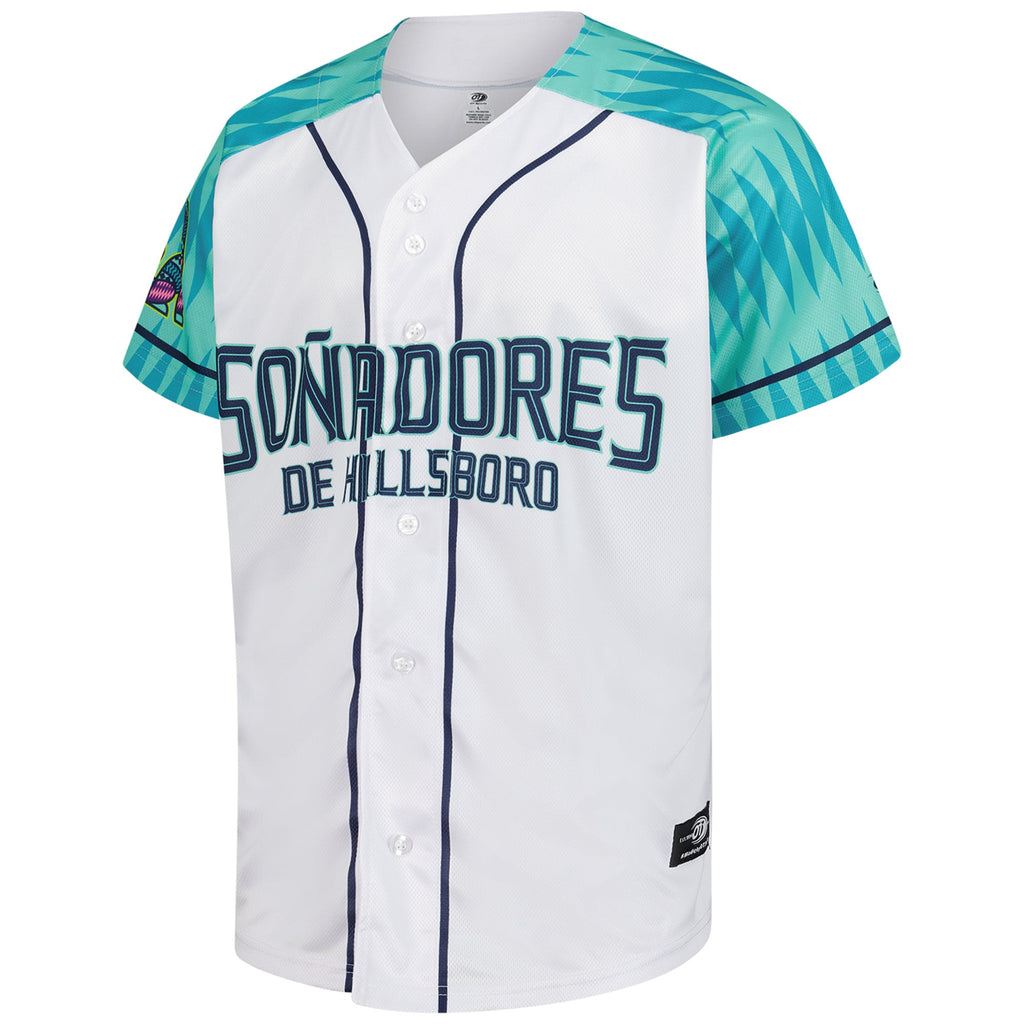 Men's Hillsboro Hops White Copa Replica Jersey