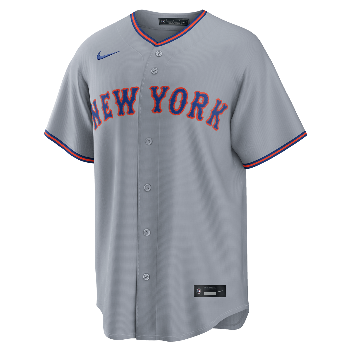 Men's New York Mets Francisco Lindor Nike Gray Road Replica Jersey