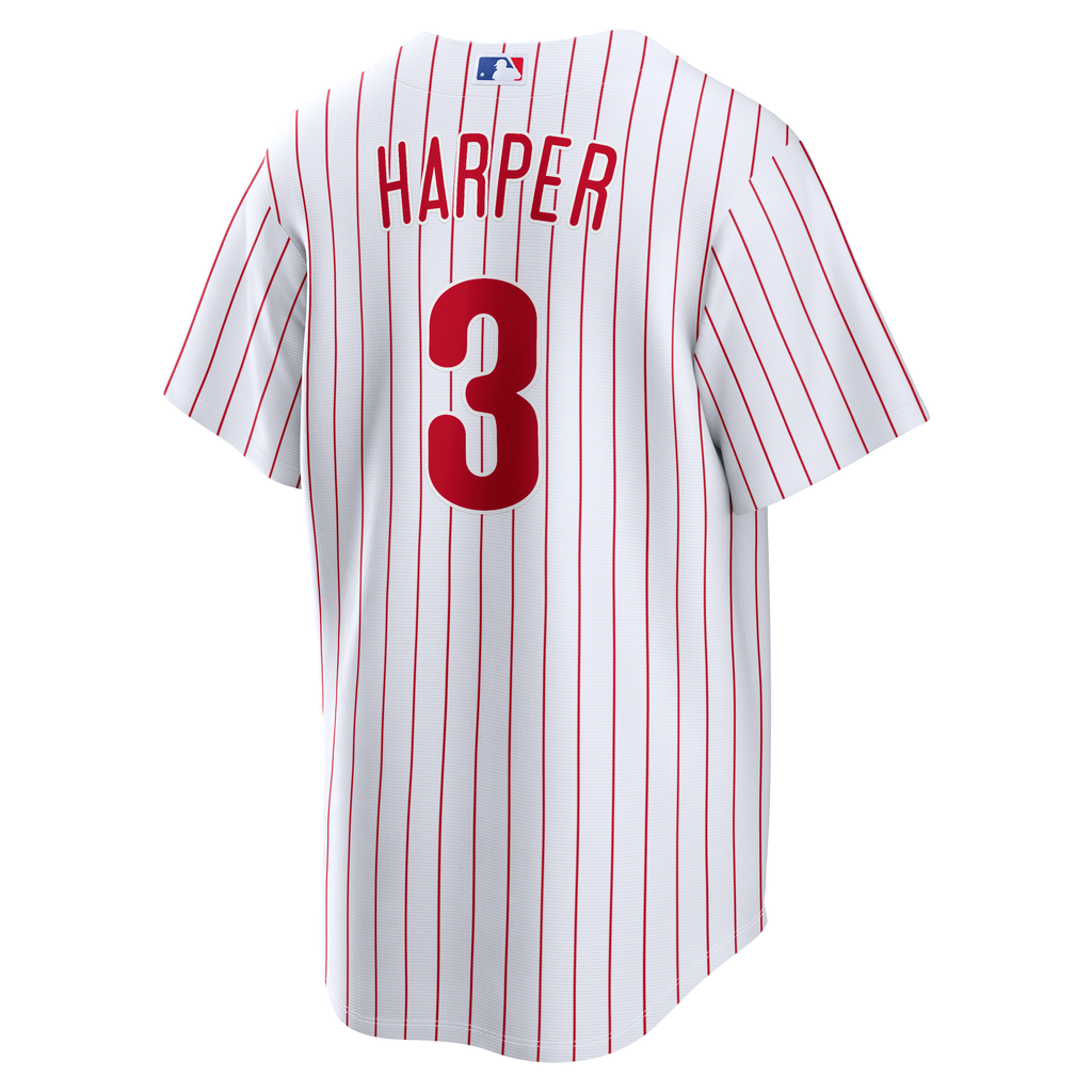 Men's Philadelphia Phillies Bryce Harper Nike White Home Replica Jersey