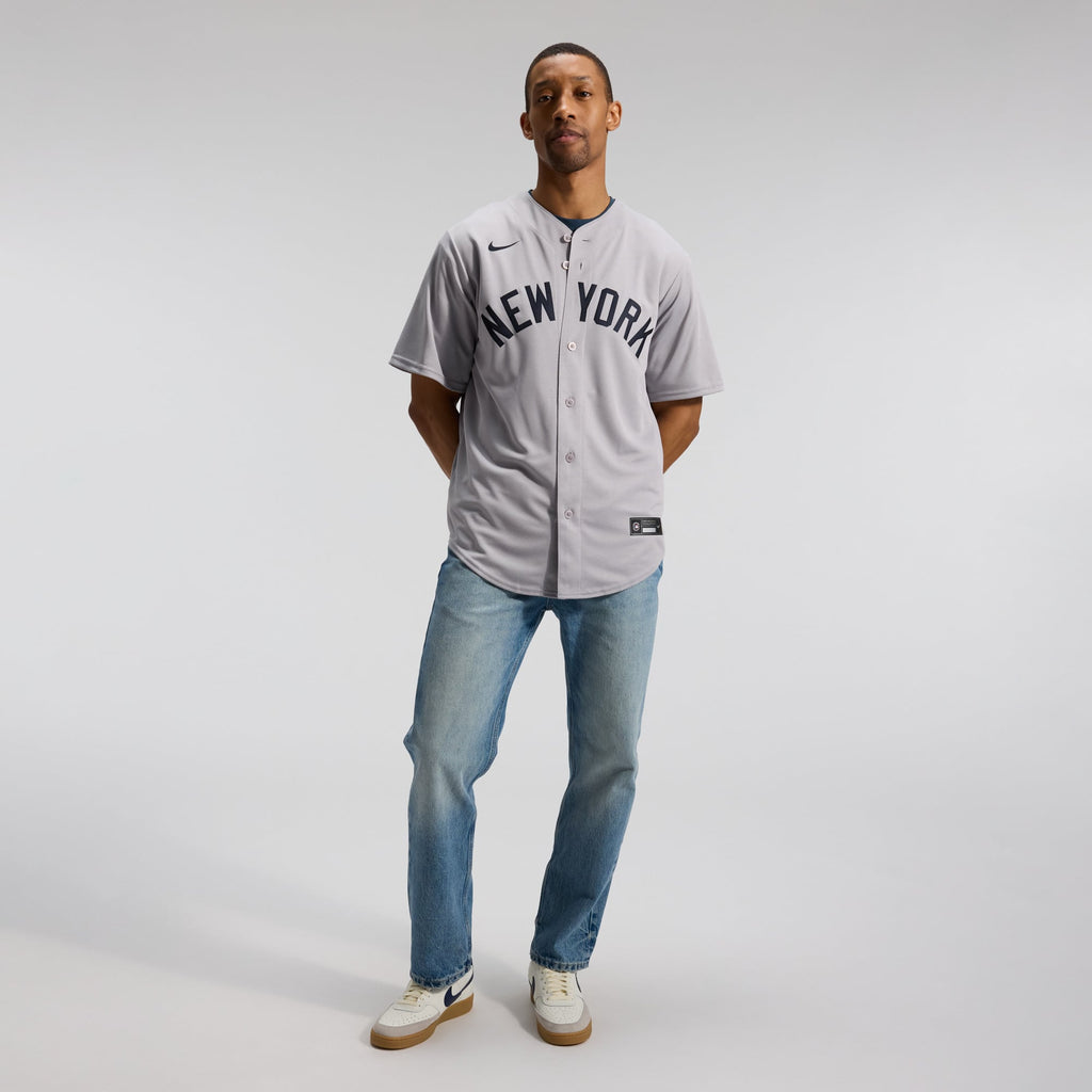 Men's  New York Yankees Gerrit Cole Nike Gray Road Replica Jersey