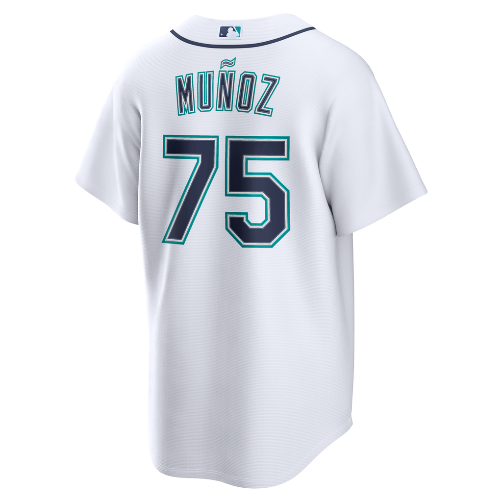 Men's Seattle Mariners Andrés Muñoz Nike White Home Replica Jersey