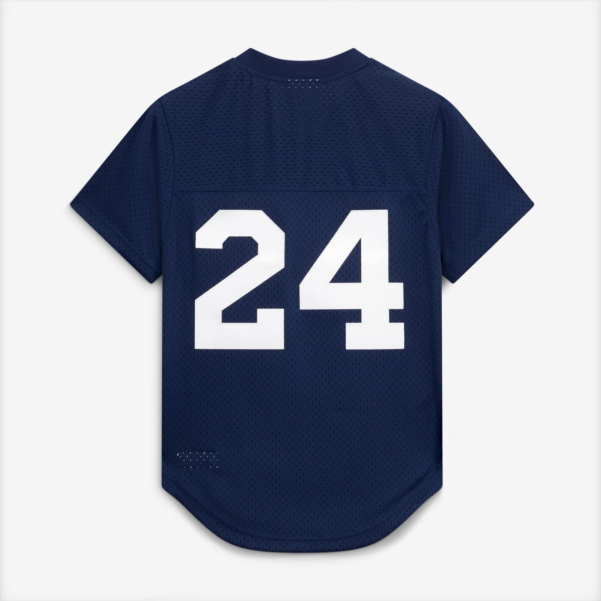Men's New York Yankees Rickey Henderson Mitchell & Ness Navy Cooperstown Collection Mesh Batting Practice Button-Up Jersey