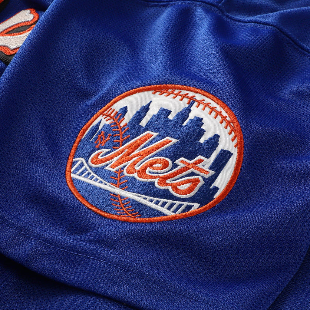 Men's New York Mets Mike Piazza Mitchell & Ness Royal Cooperstown Collection Mesh Batting Practice Button-Up Jersey