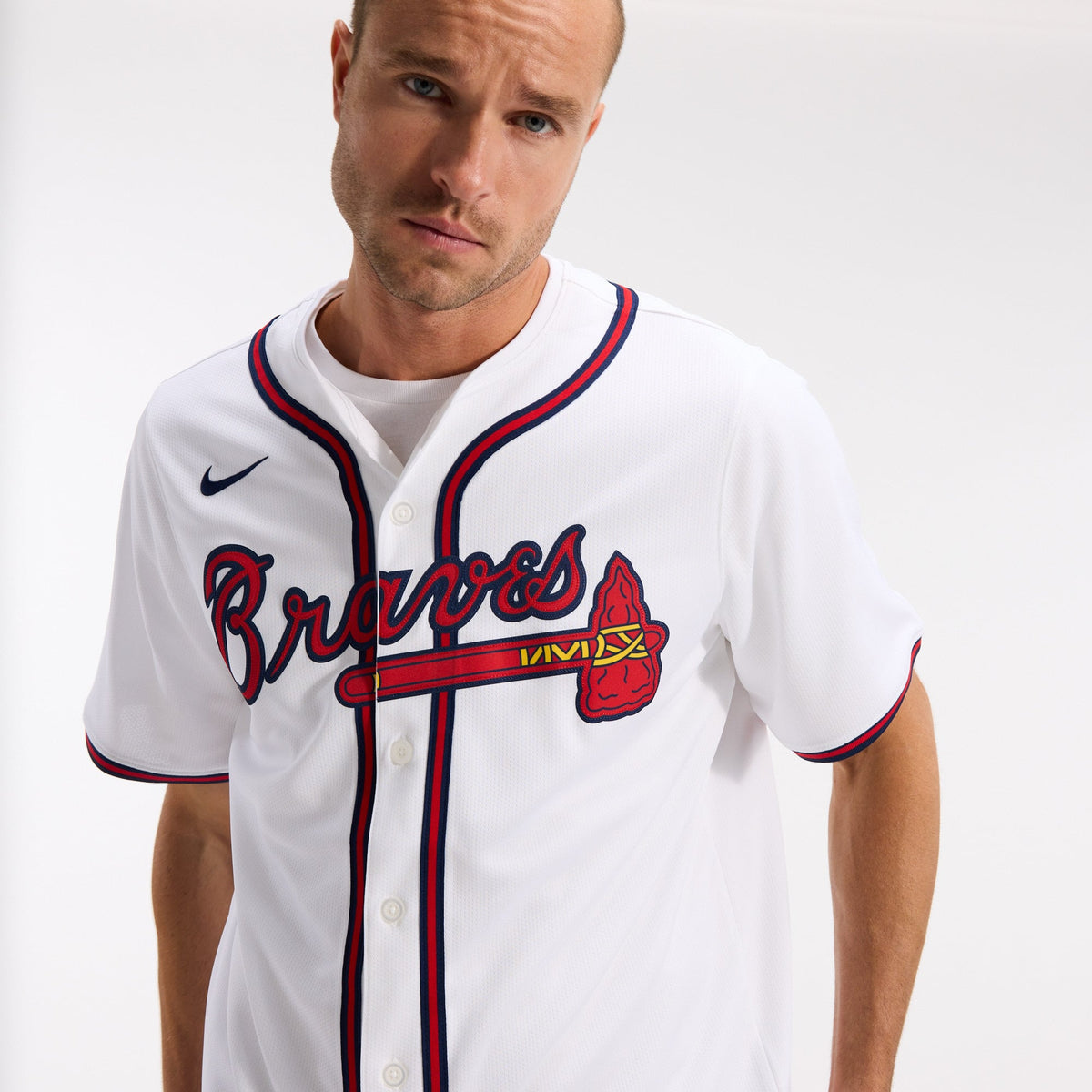 Men's Atlanta Braves Nike White Home Limited Jersey
