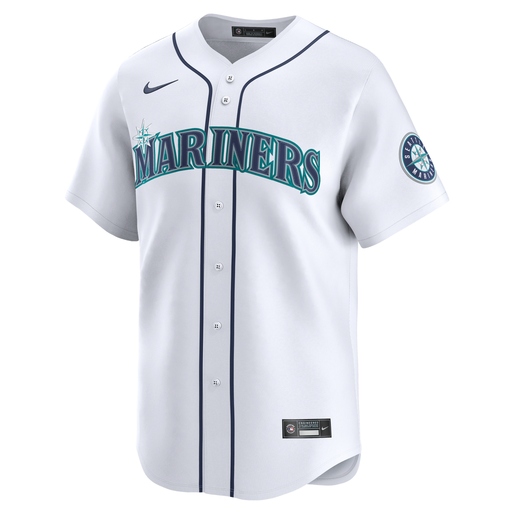 Men's Seattle Mariners Josh Naylor Nike White Home Limited Jersey