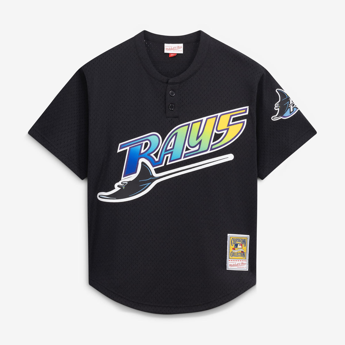 Men's Tampa Bay Rays Wade Boggs Mitchell & Ness Black Authentic Batting Practice Jersey