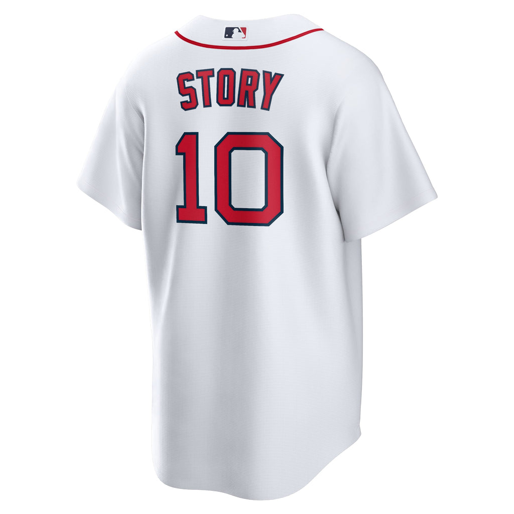 Men's Boston Red Sox Trevor Story Nike White Home Replica Jersey