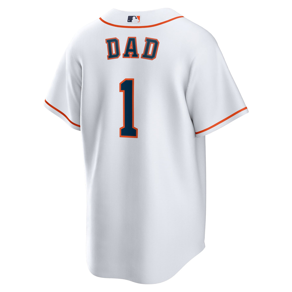 Men's Houston Astros  Nike White #1 Dad Home Replica Jersey