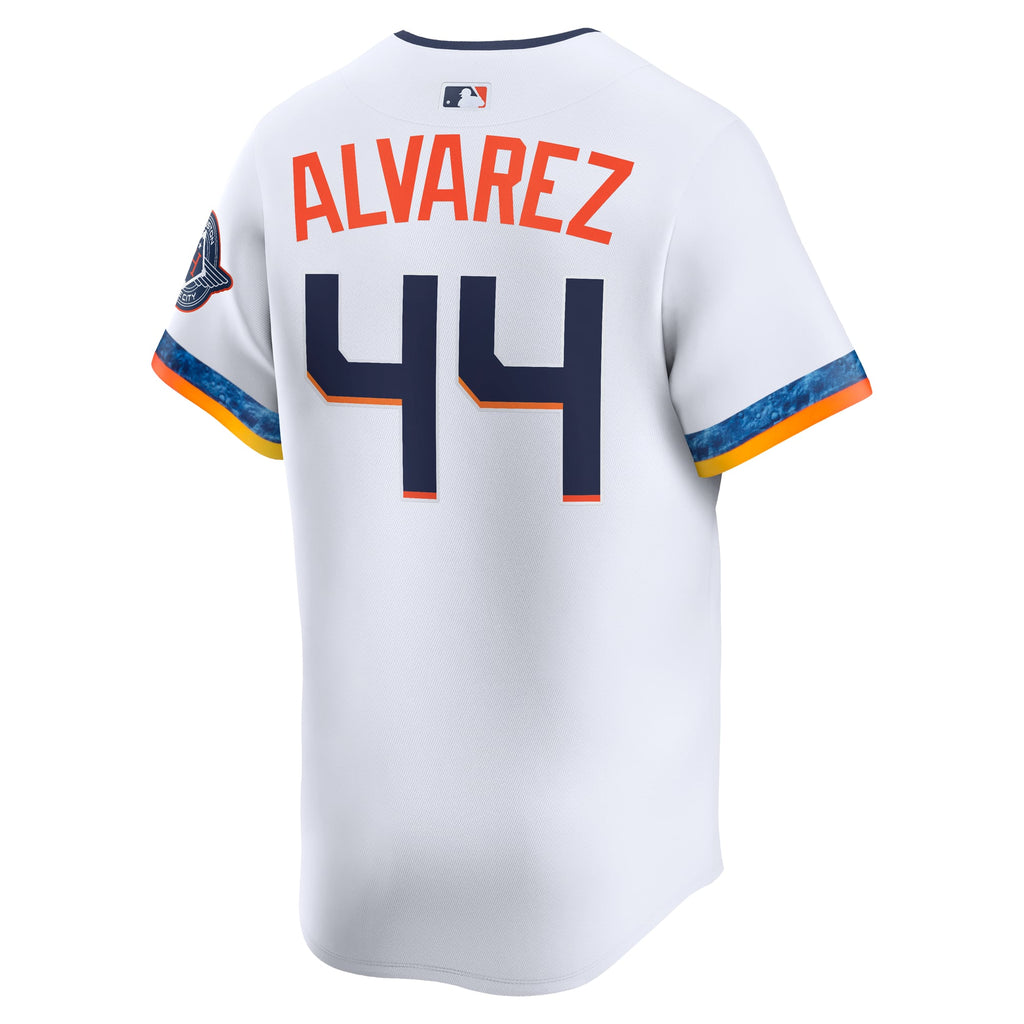 Men's Houston Astros Yordan Alvarez Nike White 2025 City Connect Limited Player Jersey
