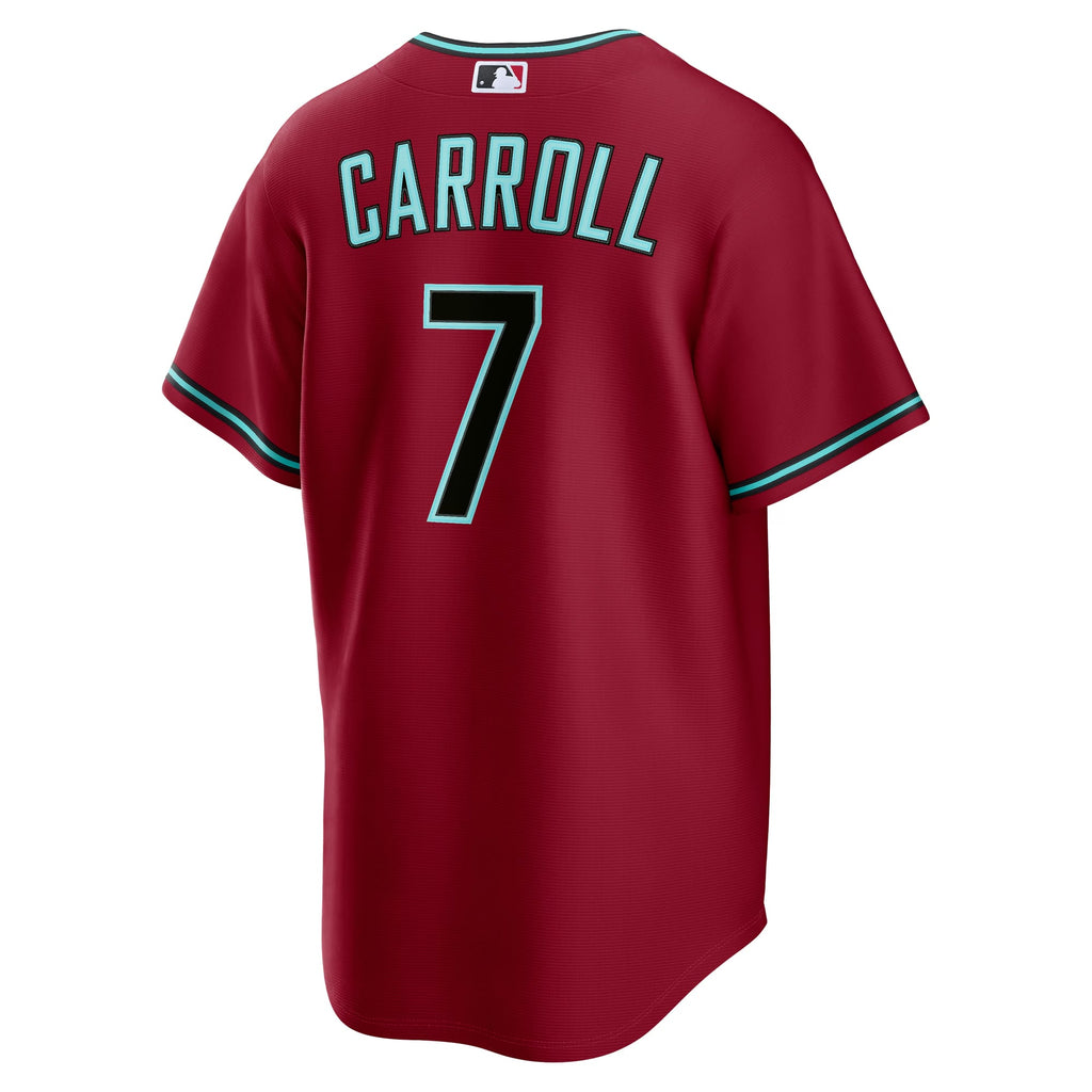 Men's Arizona Diamondbacks Corbin Carroll Nike Gray Road Replica Jersey