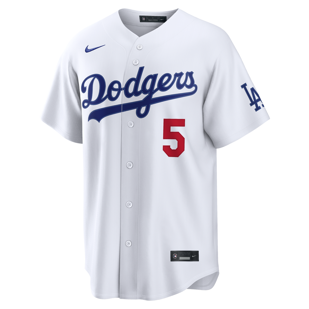 Men's Los Angeles Dodgers Freddie Freeman Nike White Home Stadium Jersey