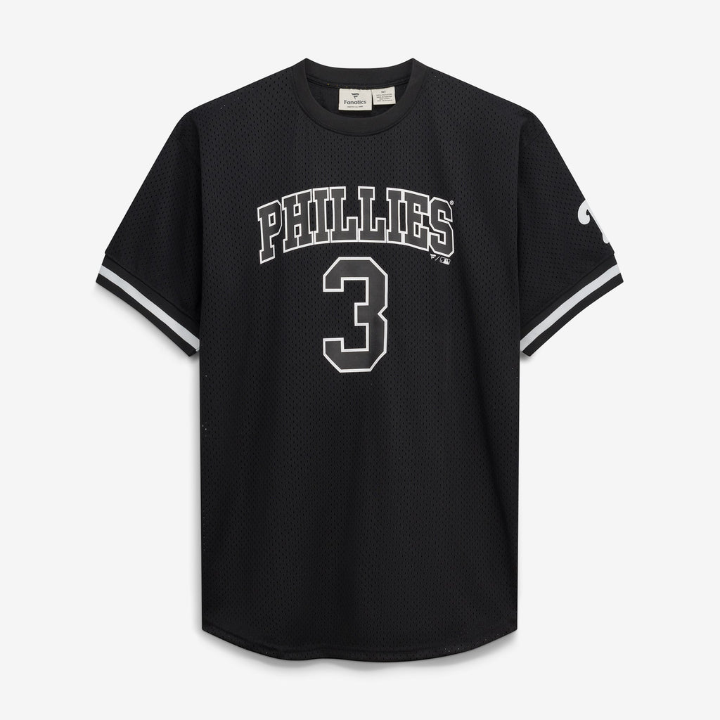 Men's Philadelphia Phillies Bryce Harper Fanatics Black/White Big & Tall Heavyweight Mesh Jersey
