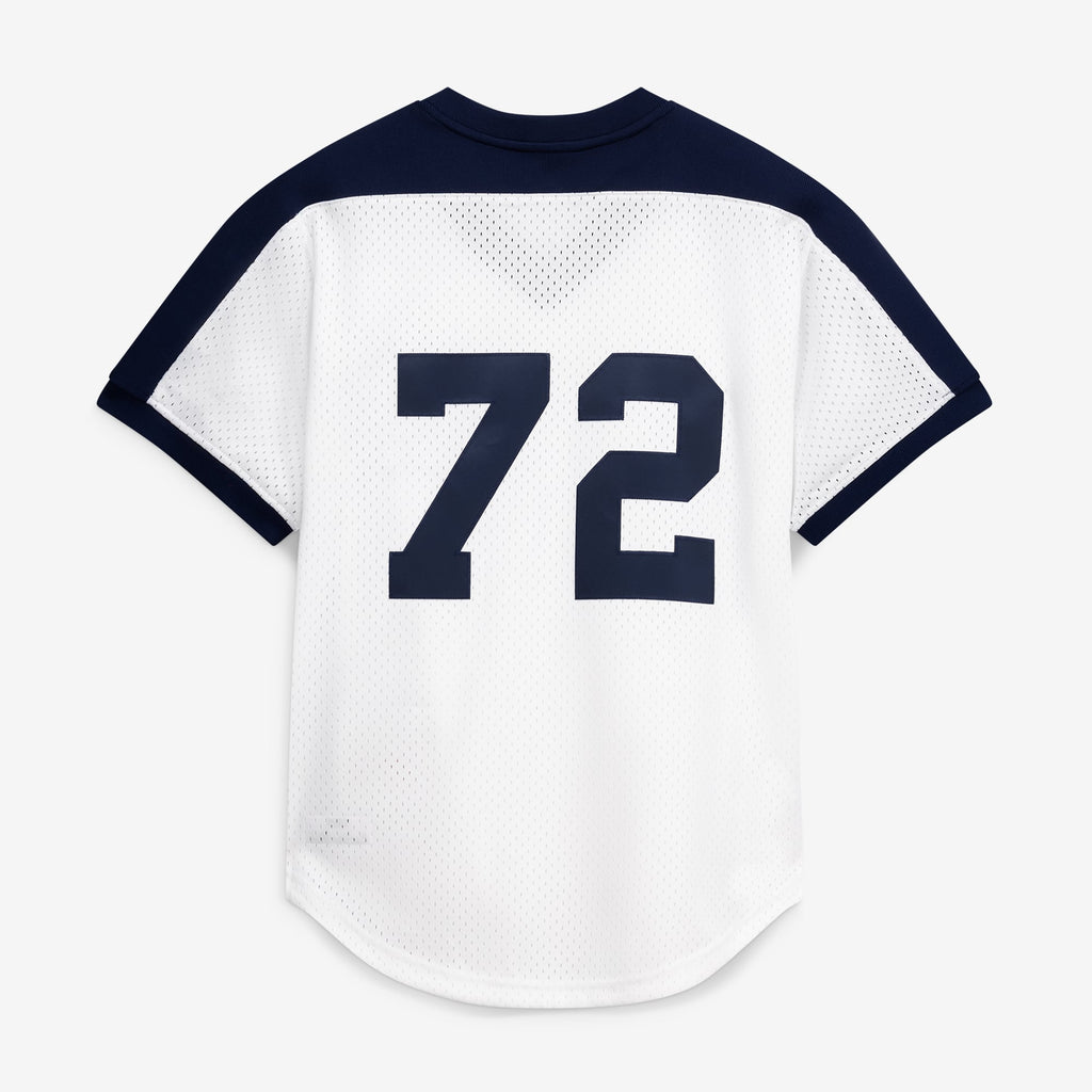 Men's Chicago White Sox Carlton Fisk Mitchell & Ness Navy Authentic Batting Practice Jersey