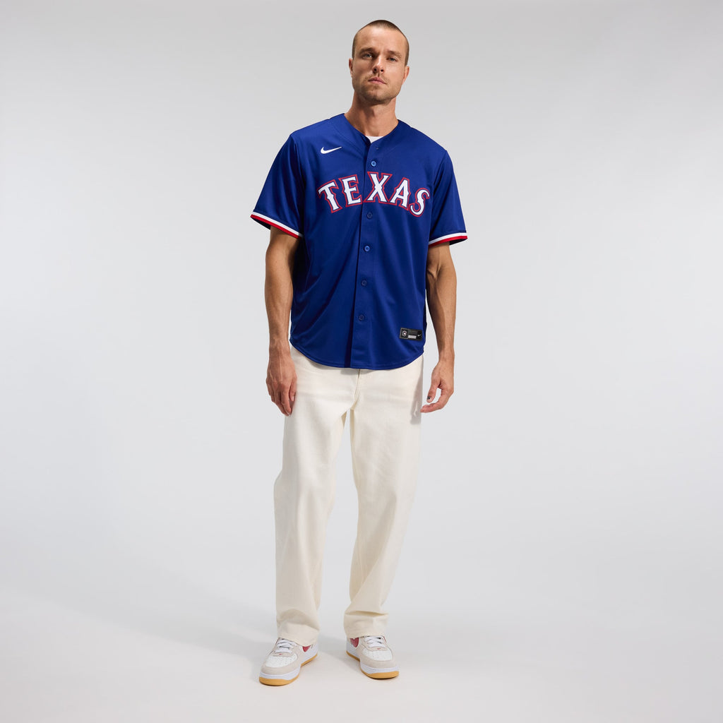 Men's Texas Rangers Corey Seager Nike Gray Road Replica Jersey