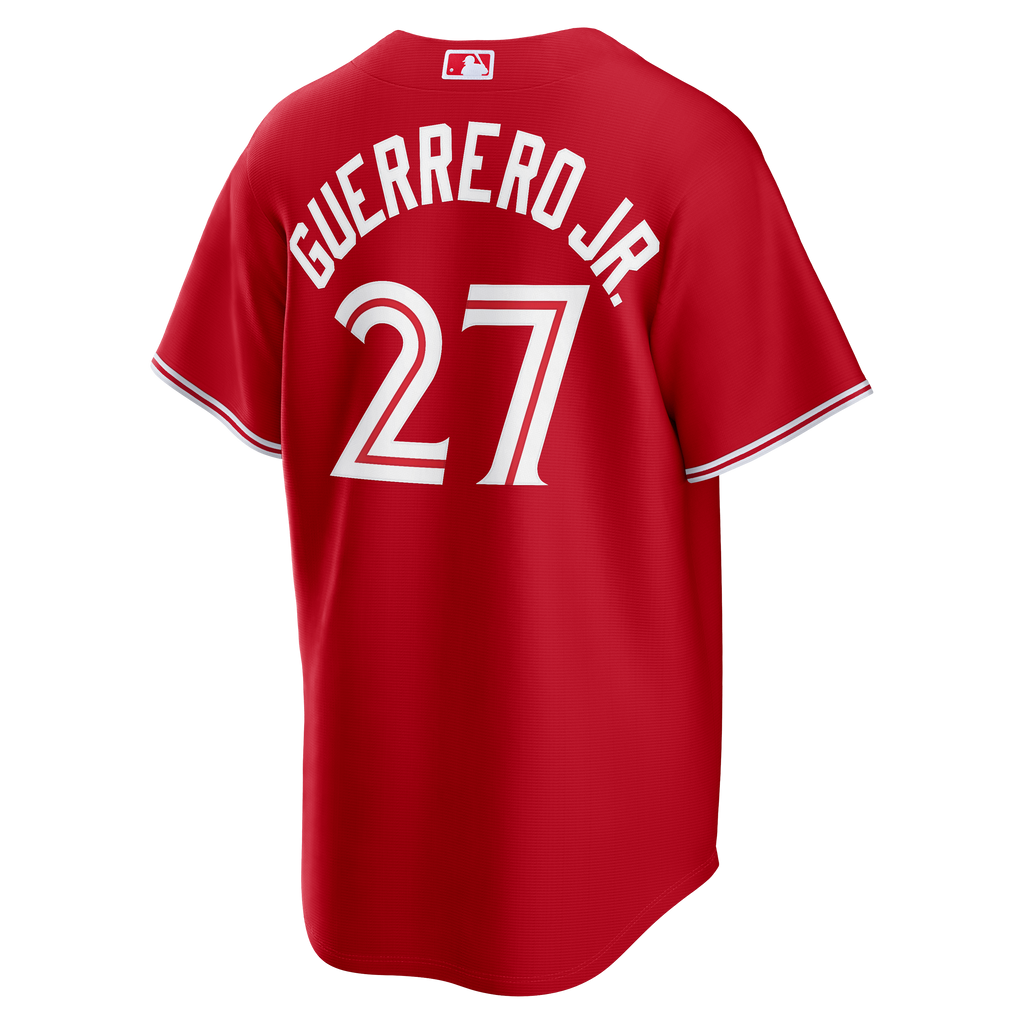 Men's Toronto Blue Jays Vladimir Guerrero Jr. Nike Red Canada Day Replica Jersey