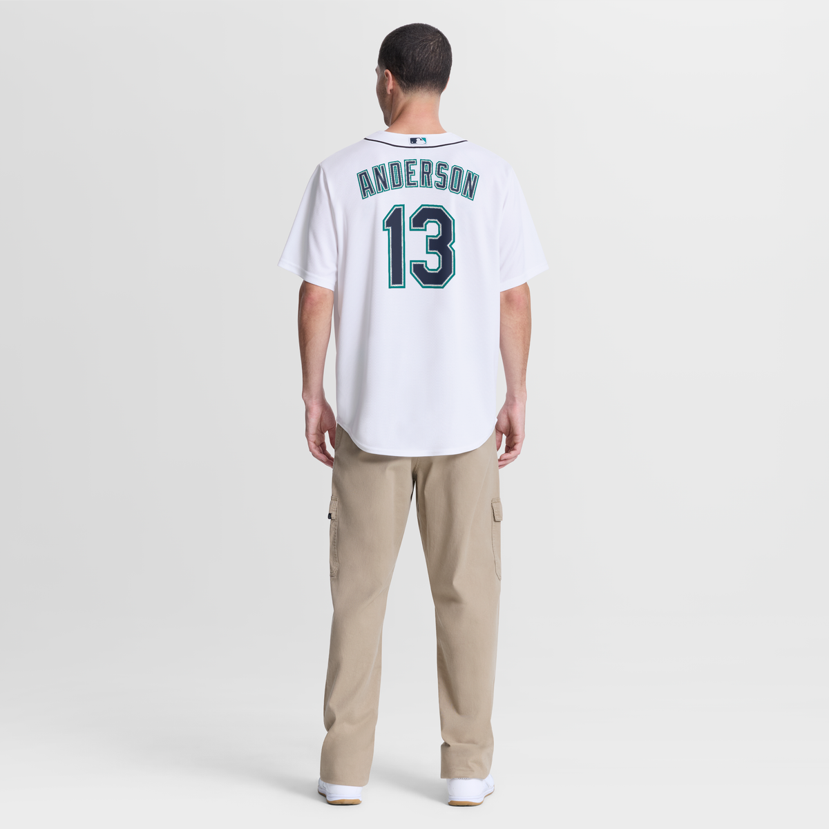 Men's Seattle Mariners Kade Anderson Nike White Home Replica Jersey