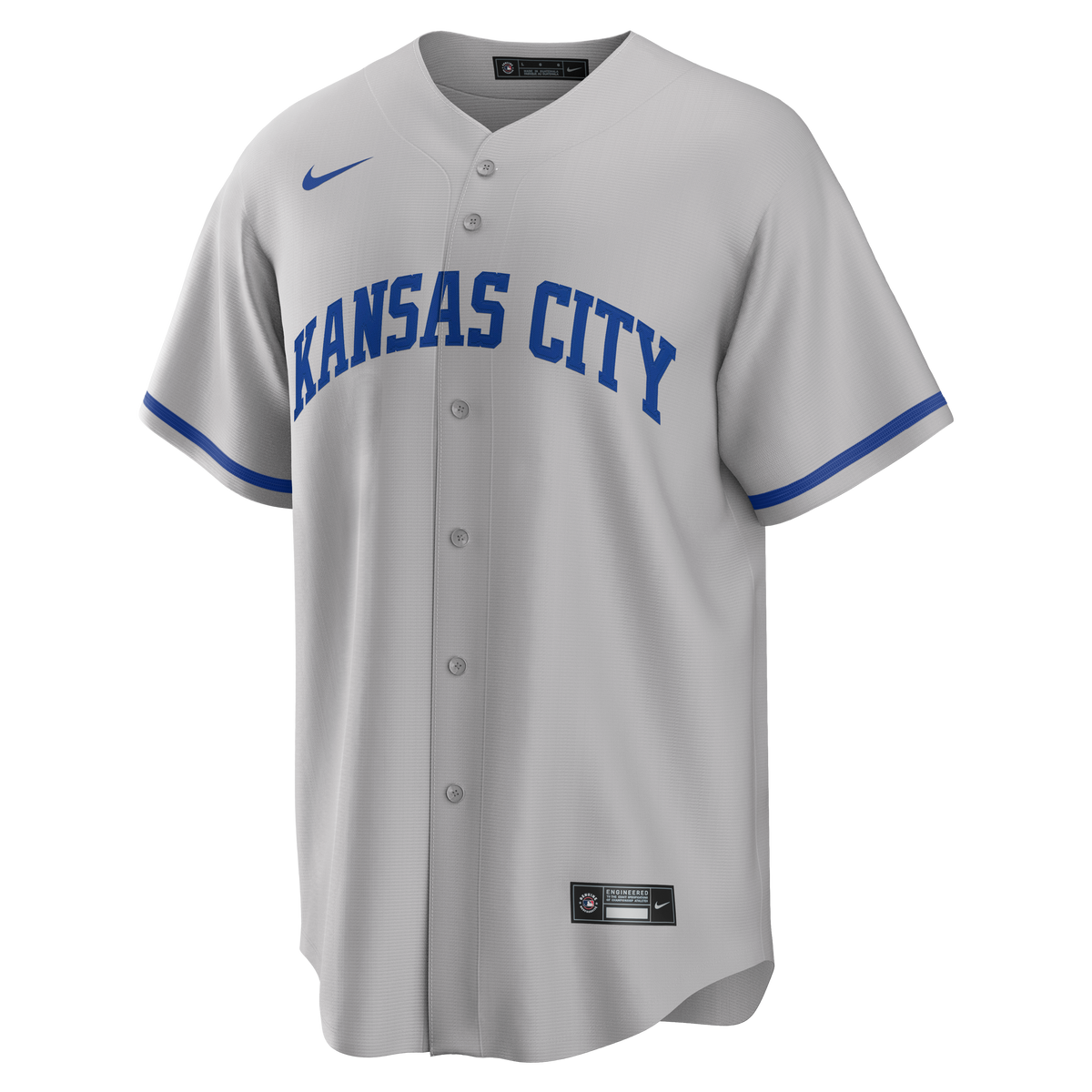 Men's Kansas City Royals Bobby Witt Jr. Nike Gray Road Replica Jersey