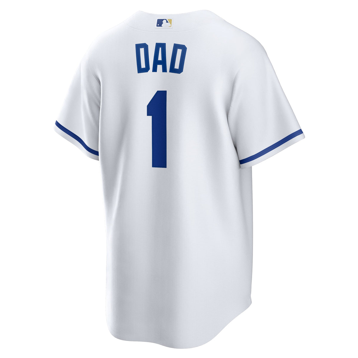 Men's Kansas City Royals  Nike White #1 Dad Home Replica Jersey