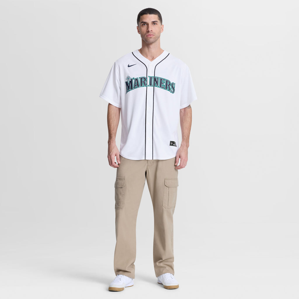 Men's Seattle Mariners Luke Raley Nike White Home Replica Jersey