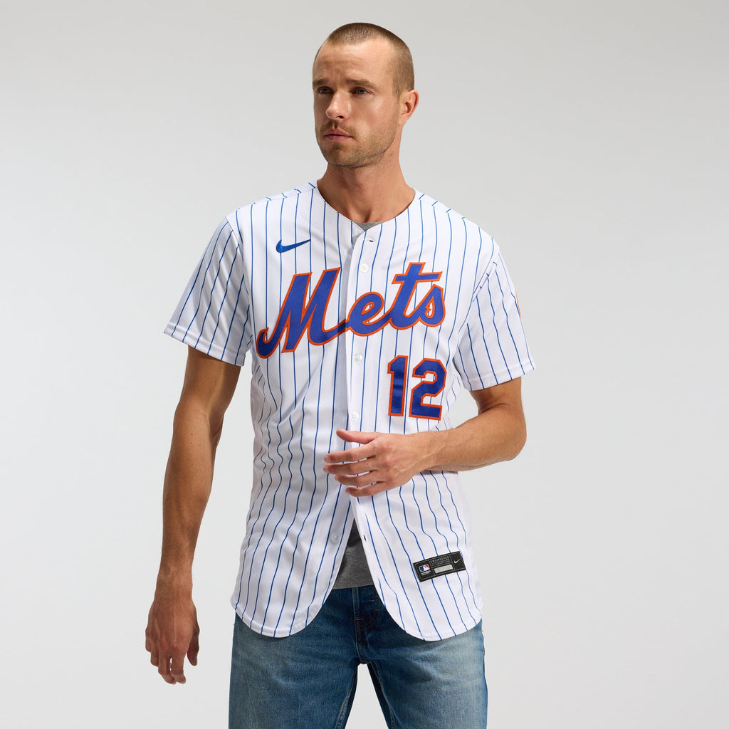 Men's New York Mets Francisco Lindor Nike White Home Authentic Player Jersey