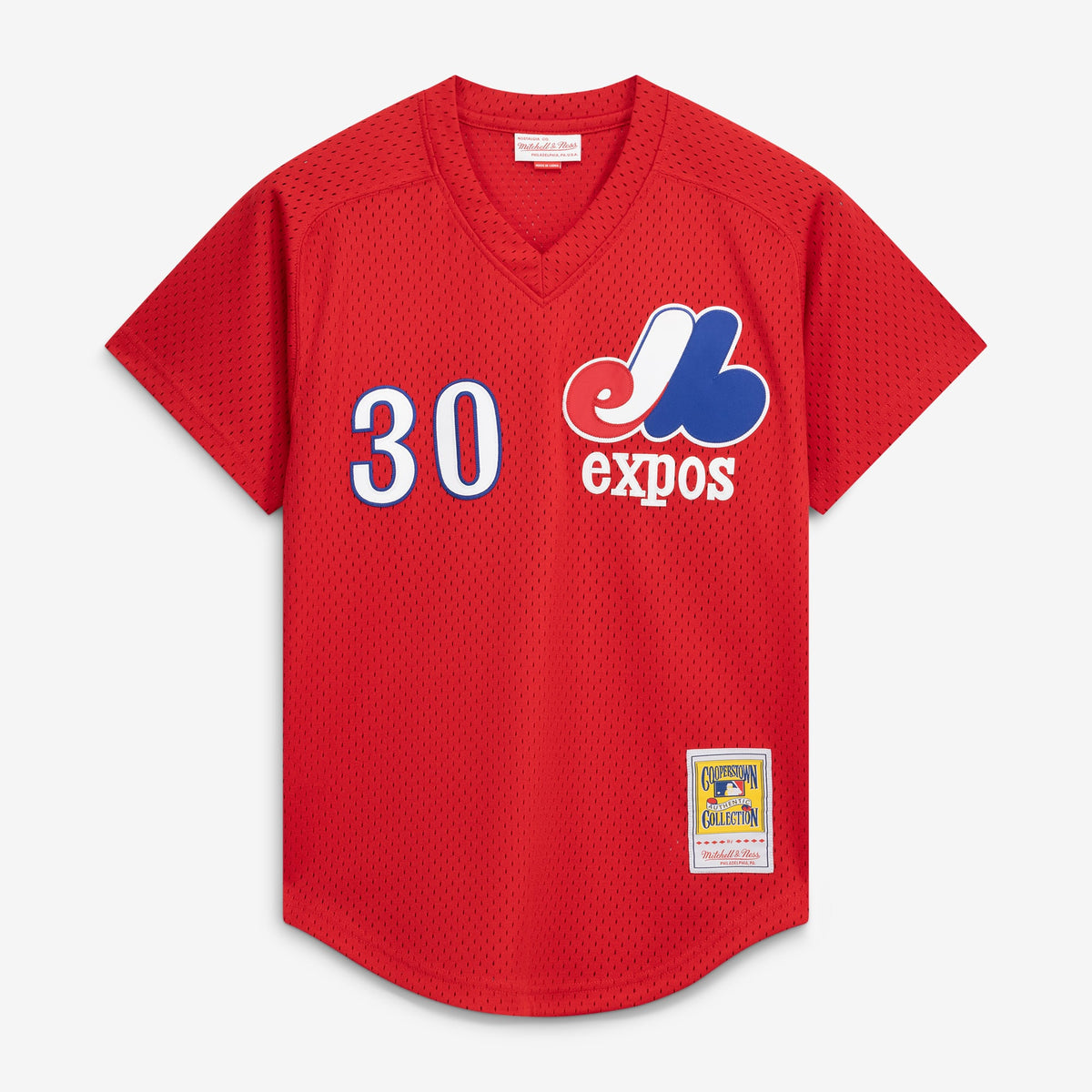 Men's Montreal Expos Tim Raines Mitchell & Ness Scarlet Authentic Batting Practice Jersey