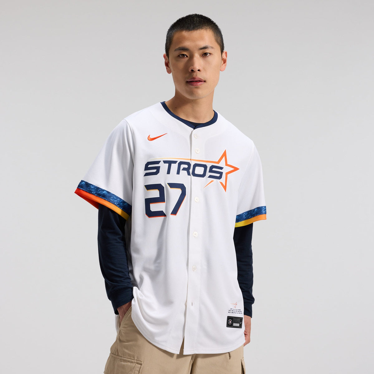 Men's Houston Astros Jose Altuve Nike White 2025 City Connect Limited Player Jersey