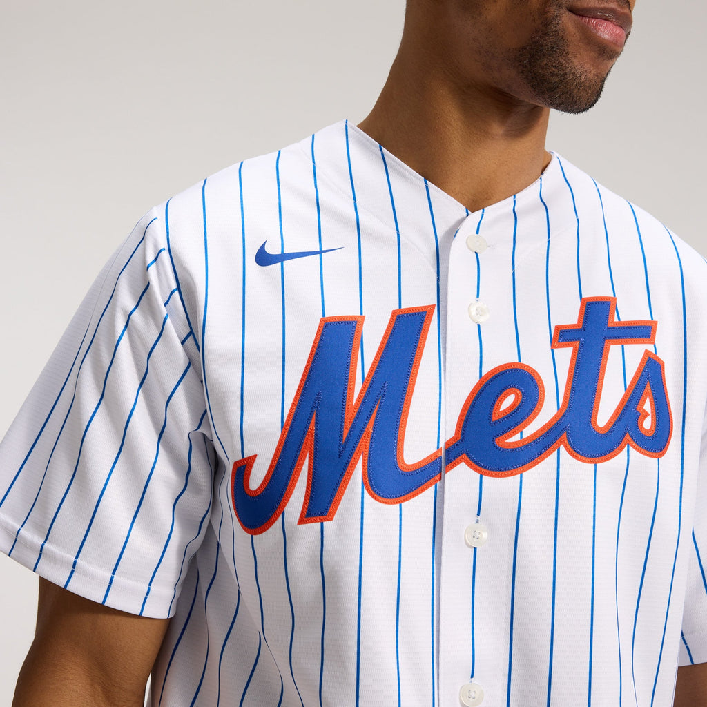 Men's New York Mets Nike White Home Replica Player Jersey