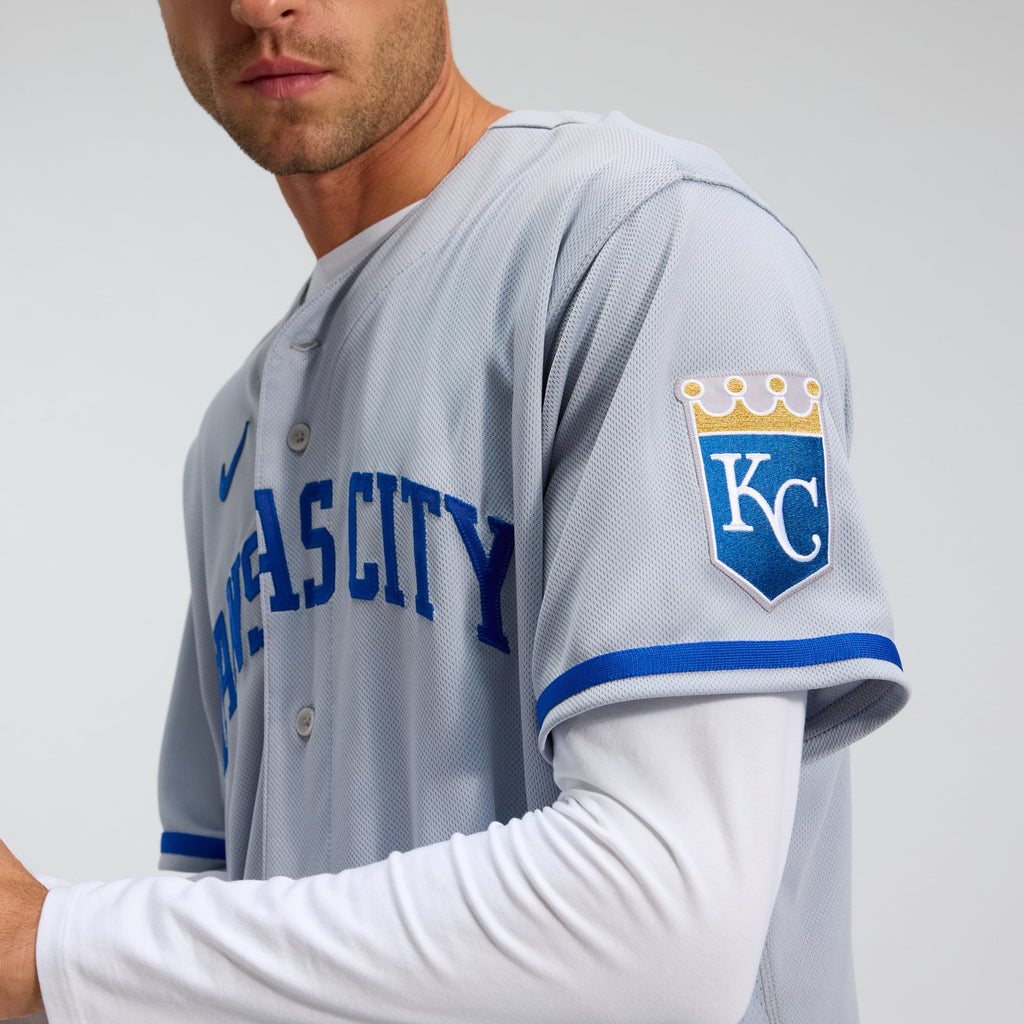 Men's Kansas City Royals Nike Gray 2022 Road Authentic Jersey