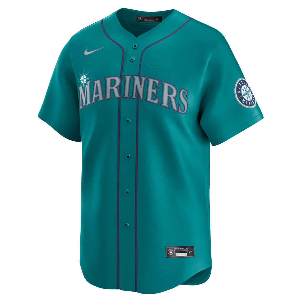 Men's Seattle Mariners Cal Raleigh Nike Teal Alternate Limited Jersey