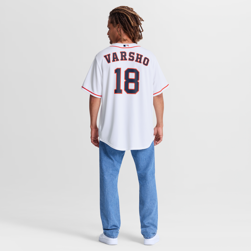 Men's Houston Astros Daulton Varsho Nike White Home Replica Jersey