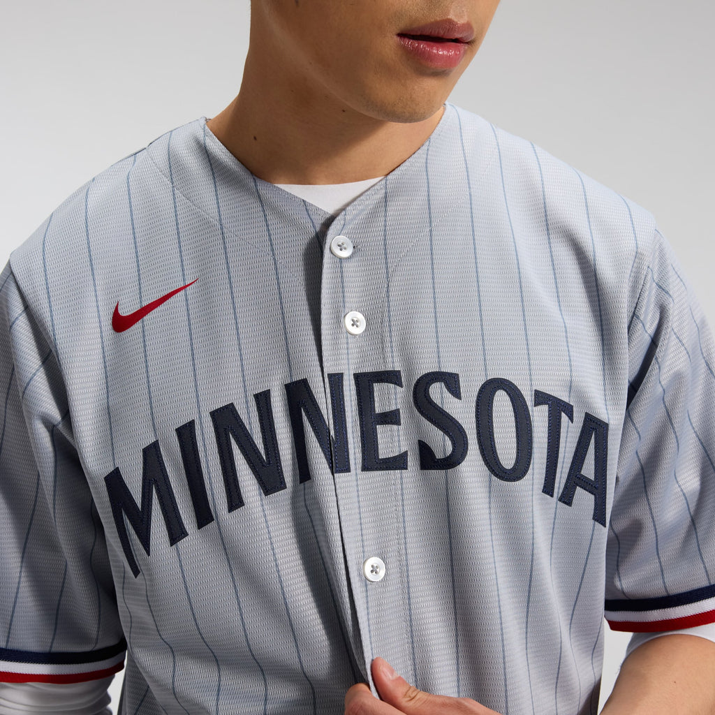 Men's Minnesota Twins Nike Gray Road Replica Team Jersey