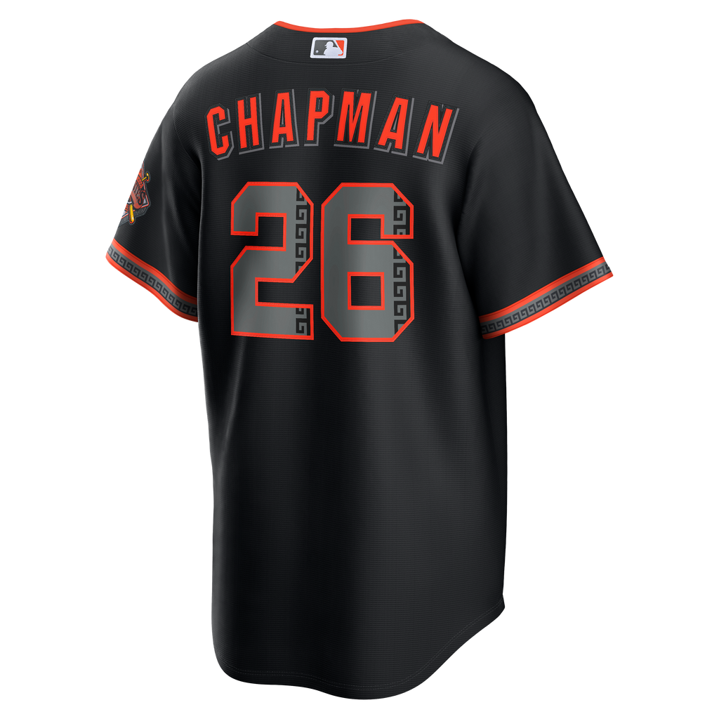 Men's San Francisco Giants Matt Chapman Nike Black Alternate Stadium Jersey